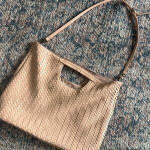 Large pink anthroplogie bag